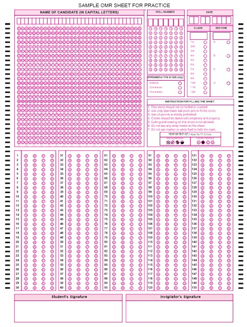 A4-150-mcq-omr-sheet image