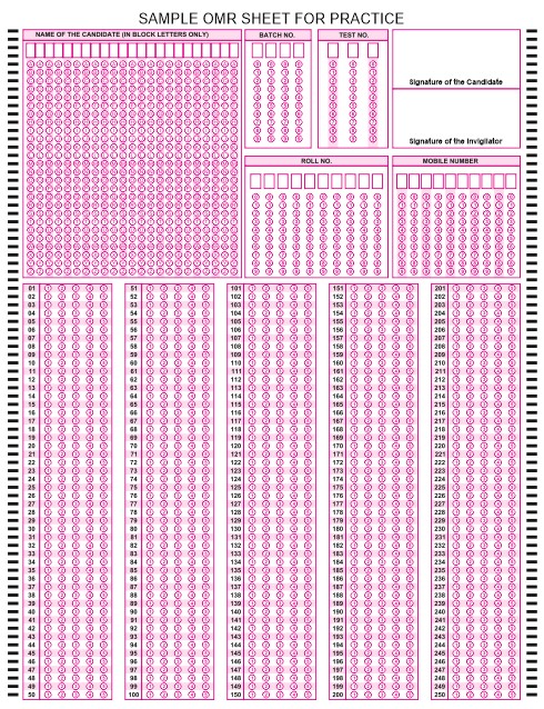 A4-250-mcq-omr-sheet image