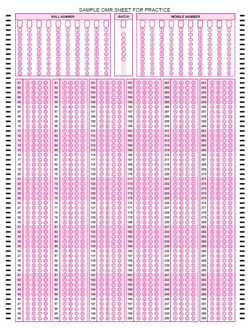 A4-300-mcq-omr-sheet image